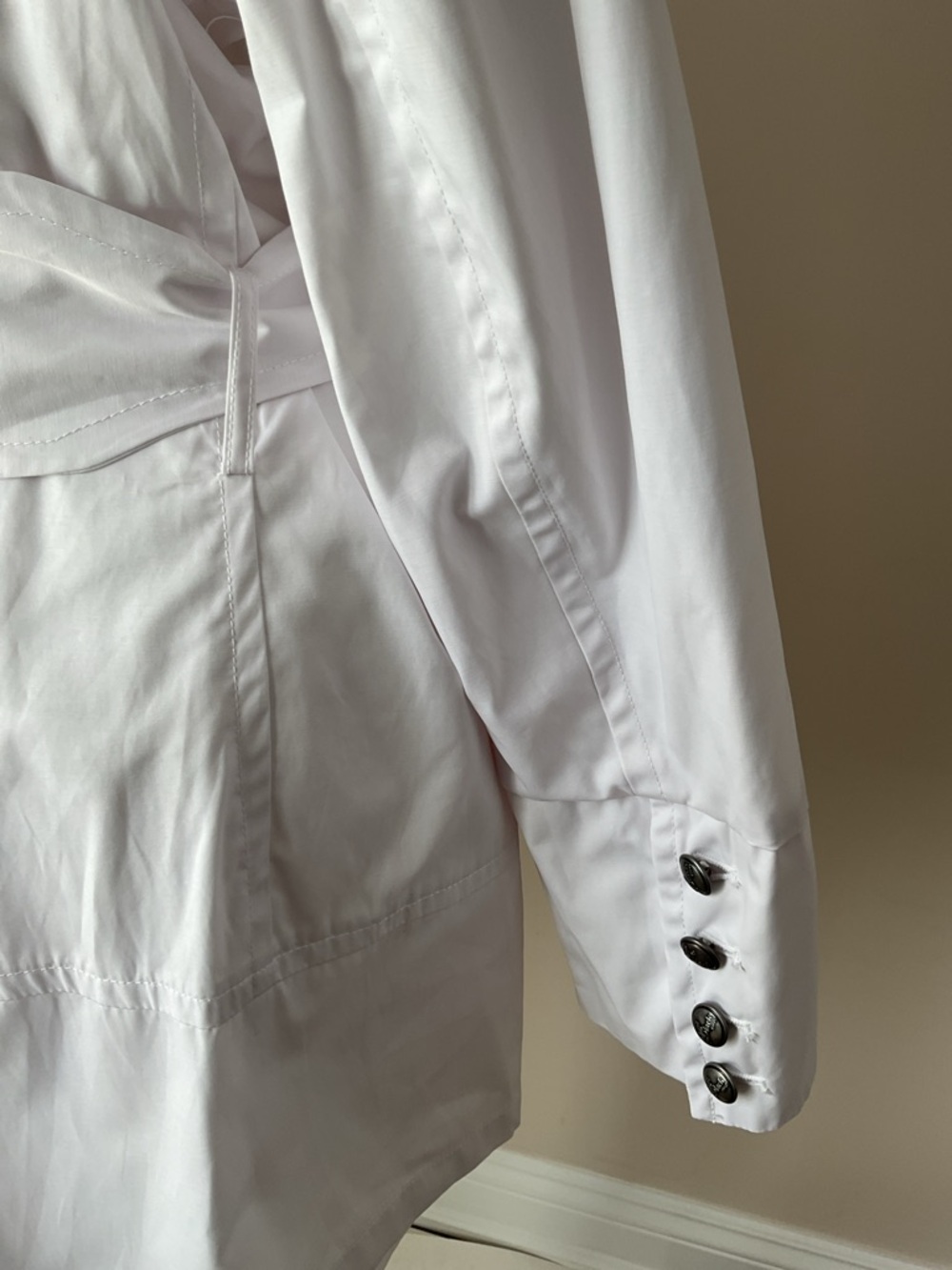 Black Rivet Trench Jacket - Picture 7 of 10